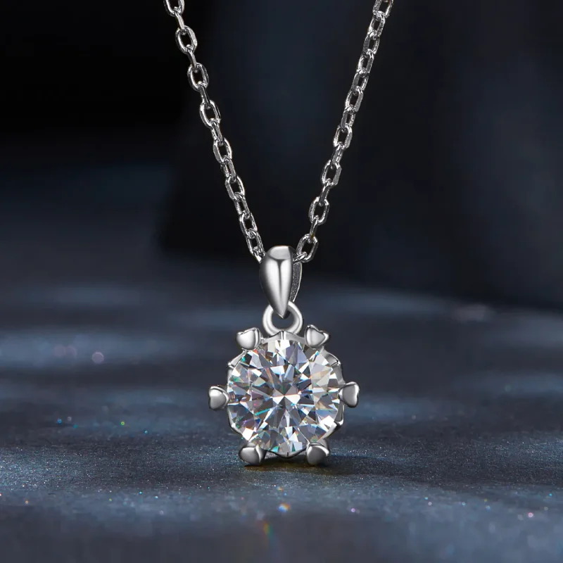 (image for) Pandora Style Necklace with Luxury Moissanite - MSN006-A - View 3