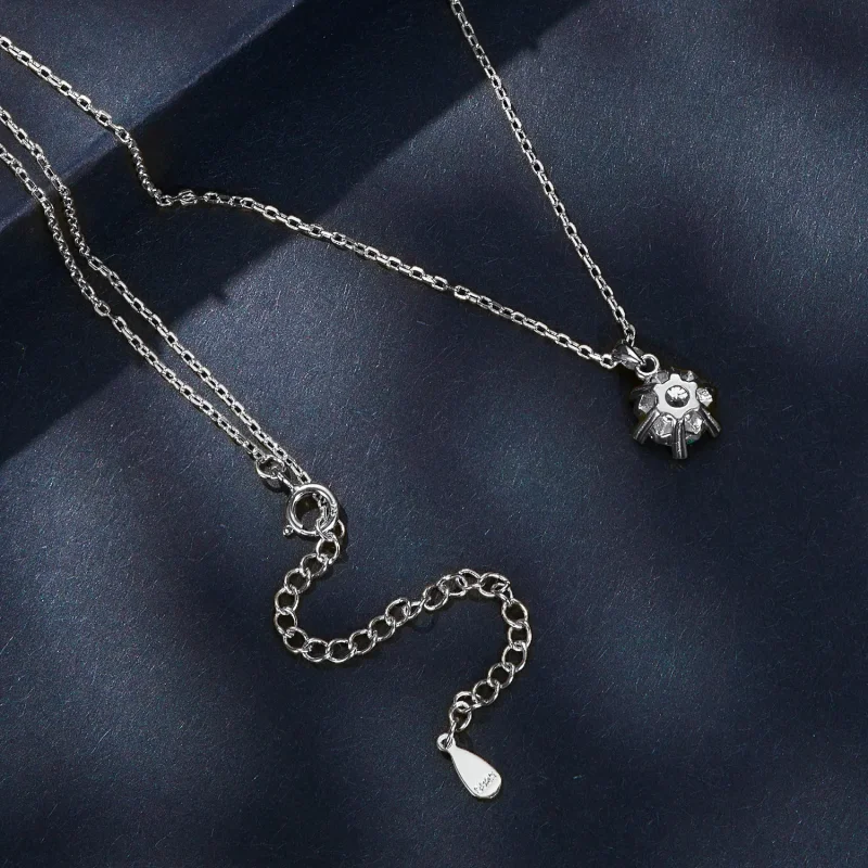 (image for) Pandora Style Necklace with Luxury Moissanite - MSN006-A - View 4