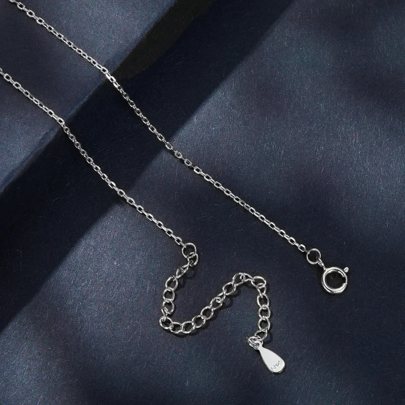(image for) Pandora Style Necklace with Luxury Moissanite - MSN006-A - View 5