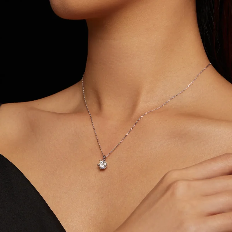 (image for) Pandora Style Necklace with Luxury Moissanite - MSN006-A - View 7