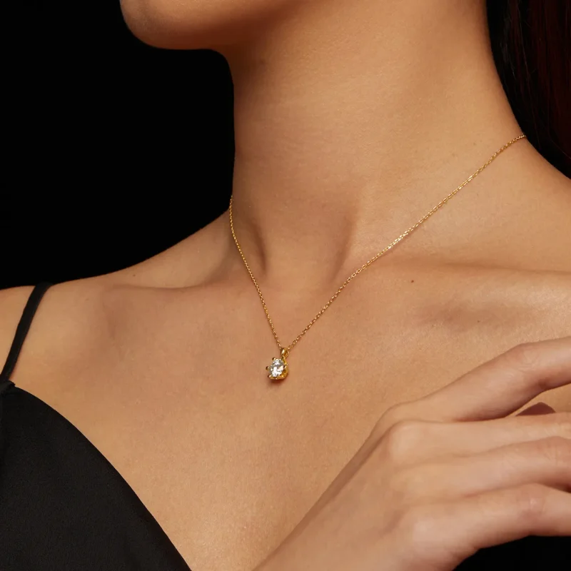 (image for) Pandora Style Necklace with Luxury Moissanite - MSN006-B - View 8