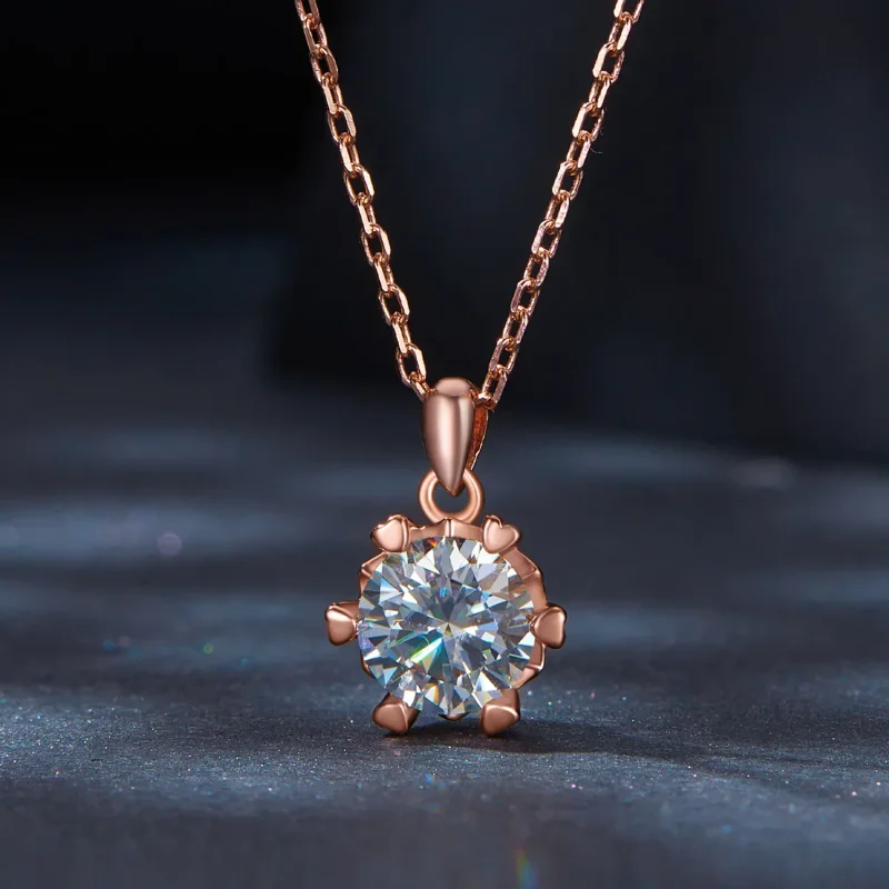 (image for) Pandora Style Necklace with Luxury Moissanite - MSN006-C - View 3