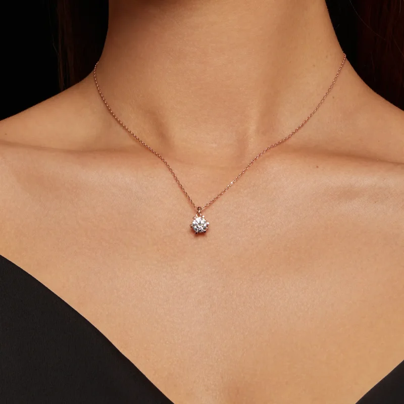 (image for) Pandora Style Necklace with Luxury Moissanite - MSN006-C - View 7