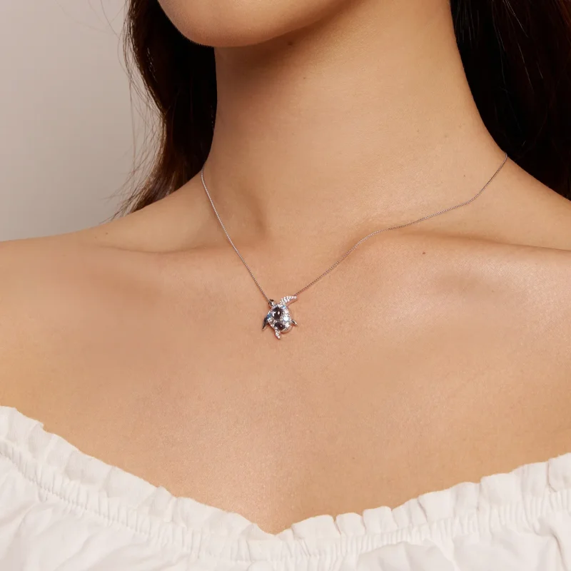 (image for) Pandora Style Necklace with Sea Turtle - BSN331 - View 8