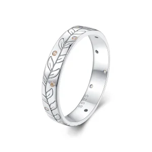 (image for) Pandora Style Simple Sweet Autumn Leaves Ring - BSR444