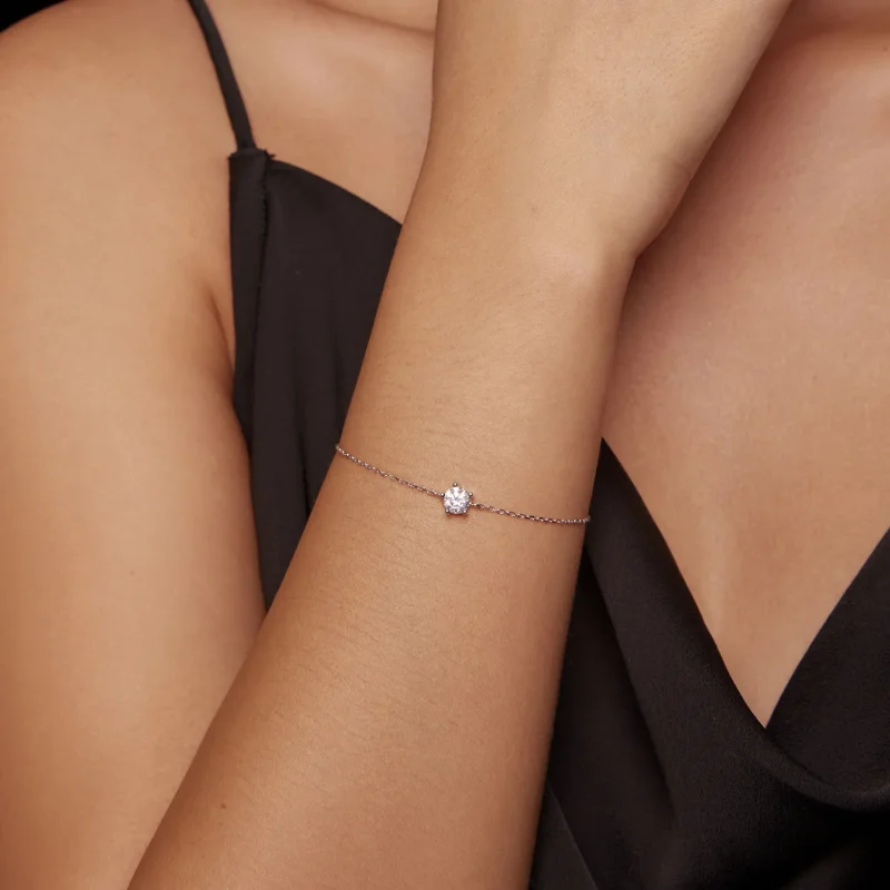 (image for) Pandora Style Sparkle Moissanite Bracelet - MSB001 - View 5