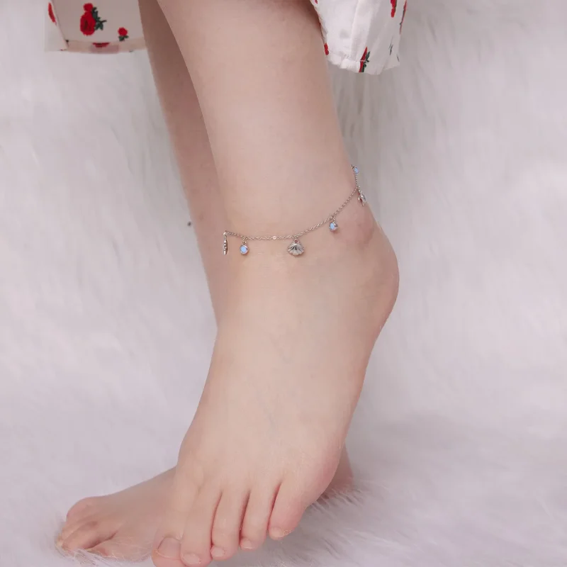 (image for) Pandora Style Summer Ocean anklet - BST006 - View 5