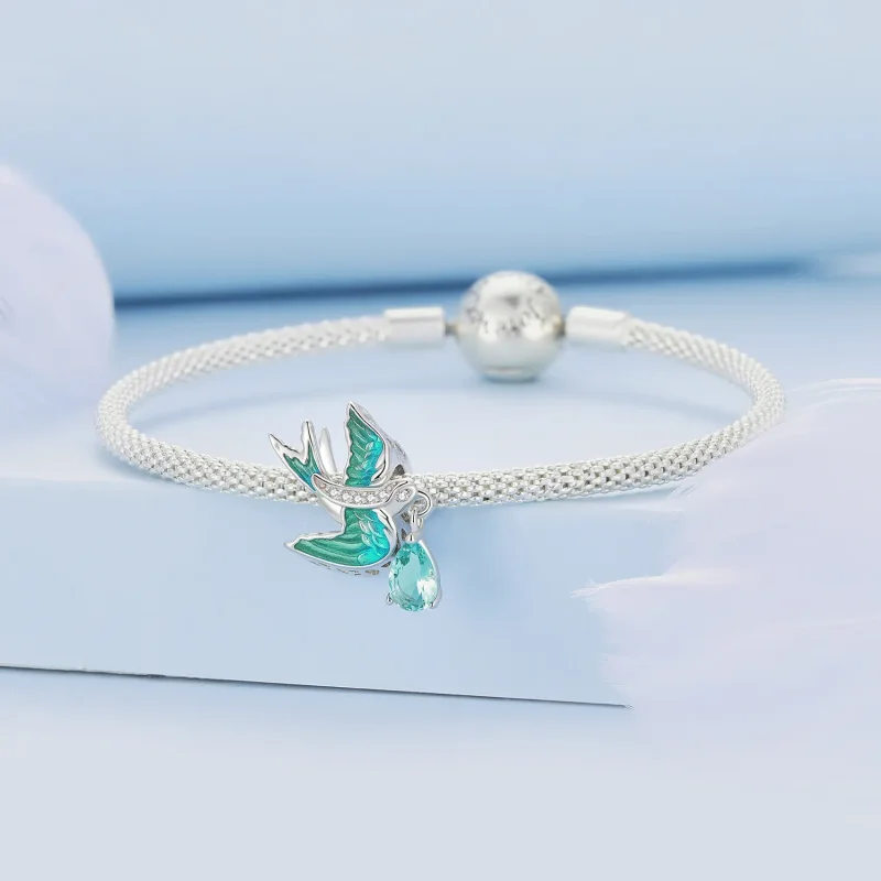 (image for) Pandora Style Swallow Charm - BSC865 - View 3