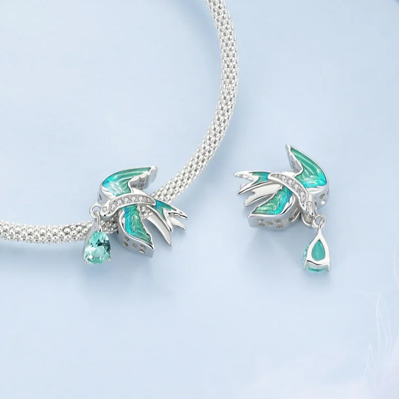 (image for) Pandora Style Swallow Charm - BSC865 - View 4