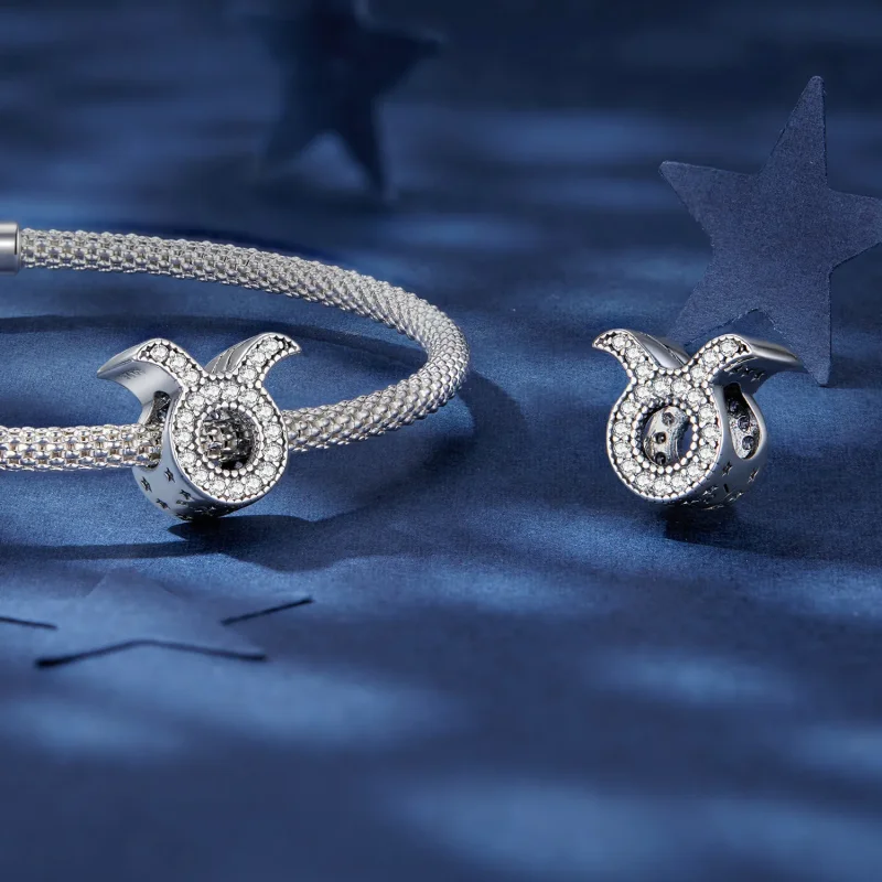 (image for) Pandora Style Taurus Lucky Zodiac Charm - SCC2516-2 - View 4