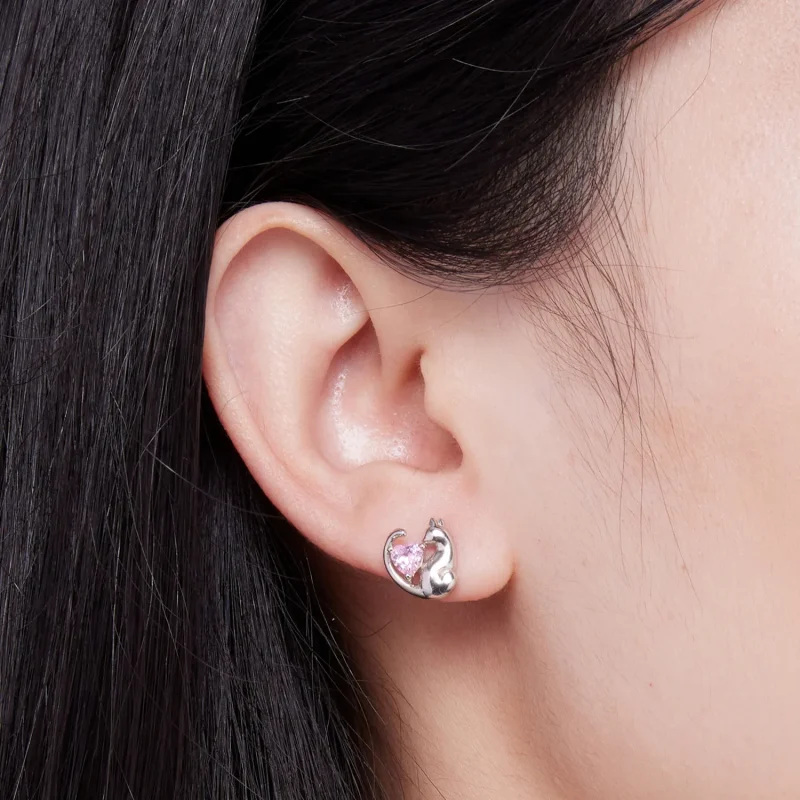 (image for) Pandora Style The Cat Stud Earrings - SCE1591-A - View 5