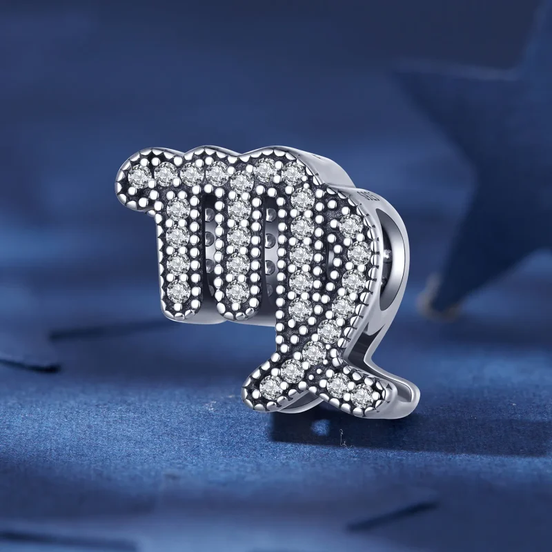 (image for) Pandora Style Virgo Lucky Zodiac Charm - SCC2516-6 - View 2