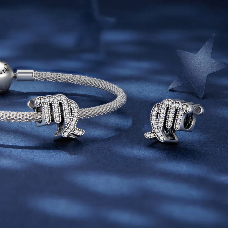 (image for) Pandora Style Virgo Lucky Zodiac Charm - SCC2516-6 - View 4