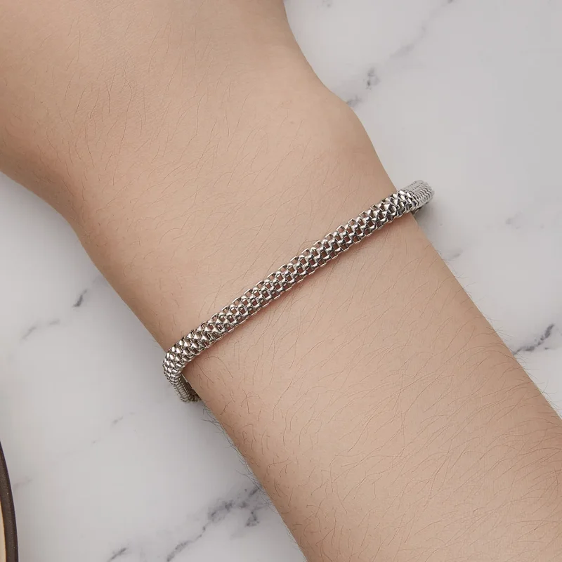 (image for) Pandora Style Weave Chain Bracelet - BSB124 - View 5