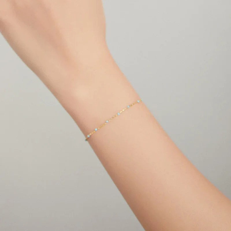 (image for) Pandora Style 18ct Gold Plated Bohmian bracelet - SCB212 - View 7