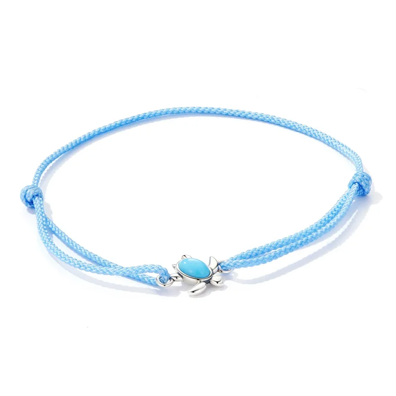 (image for) Pandora Style Blue Turtle Bracelet - SCB231 - View 3