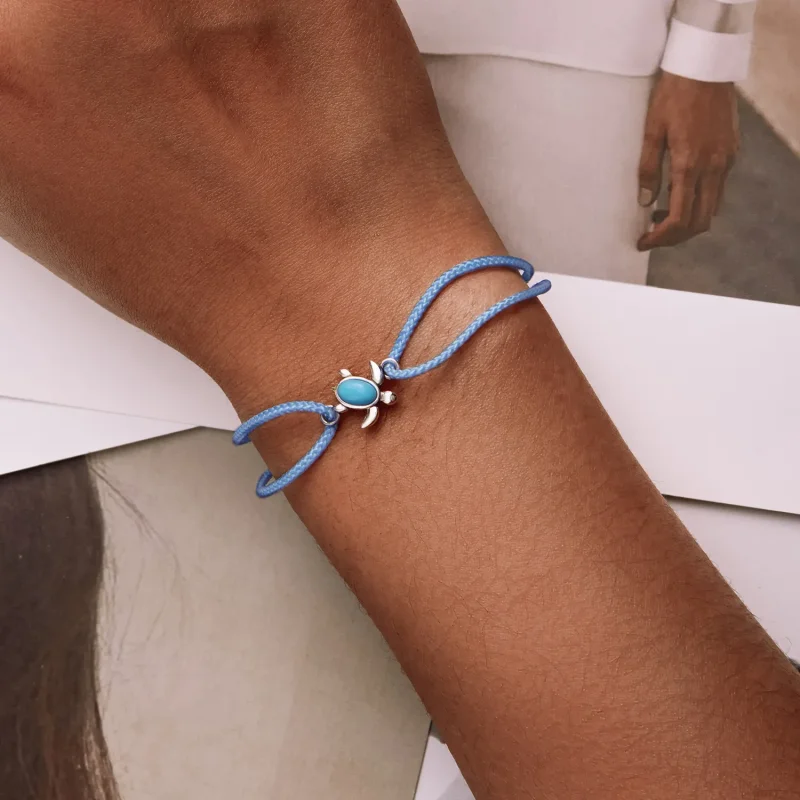 (image for) Pandora Style Blue Turtle Bracelet - SCB231 - View 5