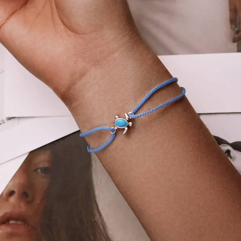 (image for) Pandora Style Blue Turtle Bracelet - SCB231 - View 7