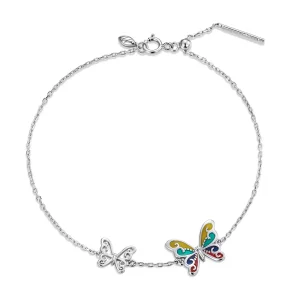 (image for) Pandora Style Brilliant Butterfly Bracelet - SCB228