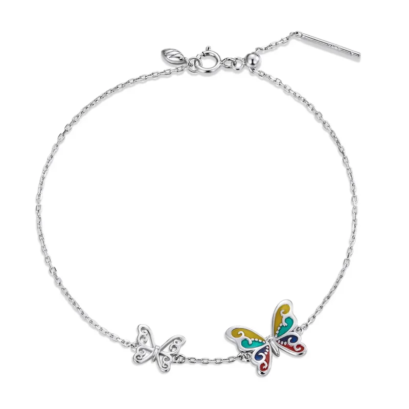 (image for) Pandora Style Brilliant Butterfly Bracelet - SCB228