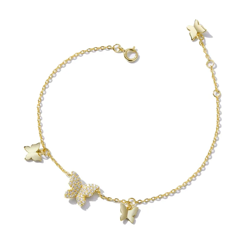(image for) Pandora Style Butterfly Effect Bracelet - BSB064 - View 2