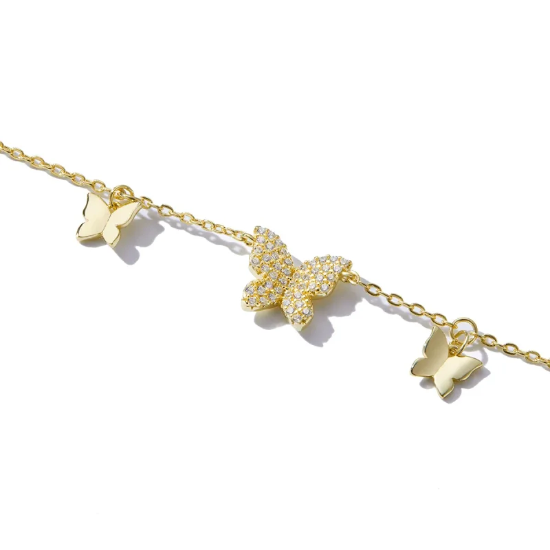 (image for) Pandora Style Butterfly Effect Bracelet - BSB064 - View 3