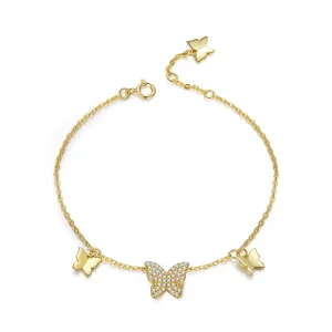 (image for) Pandora Style Butterfly Effect Bracelet - BSB064