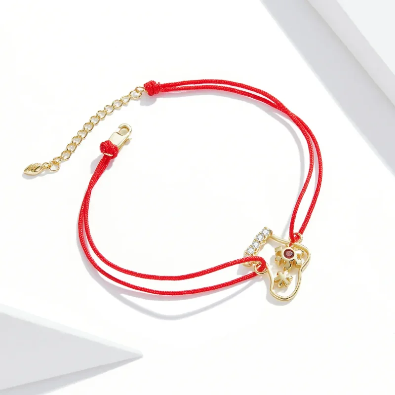 (image for) Pandora Style Christmas Socks Bracelet - SCB225 - View 3