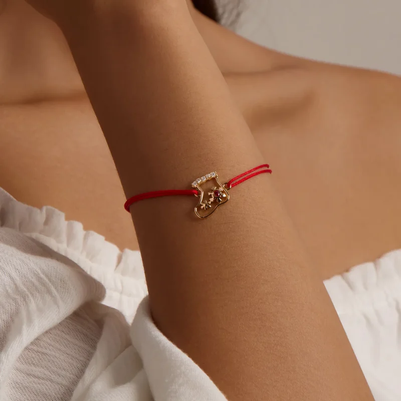 (image for) Pandora Style Christmas Socks Bracelet - SCB225 - View 7