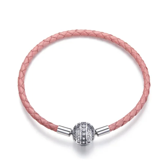 (image for) Pandora Style Leather Girlish Emotion Bracelet - SCB114
