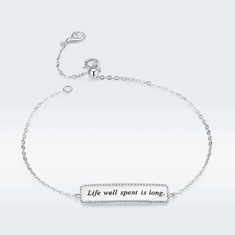 (image for) Pandora Style Life well spent is long Bracelet - BSB039