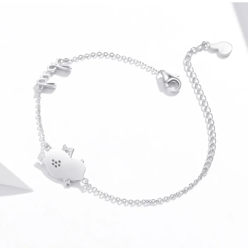 (image for) Pandora Style Little Flying Pig Bracelet - BSB022 - View 4