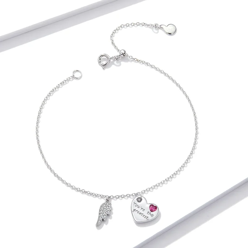 (image for) Pandora Style Love Letter Bracelet - BSB052 - View 3