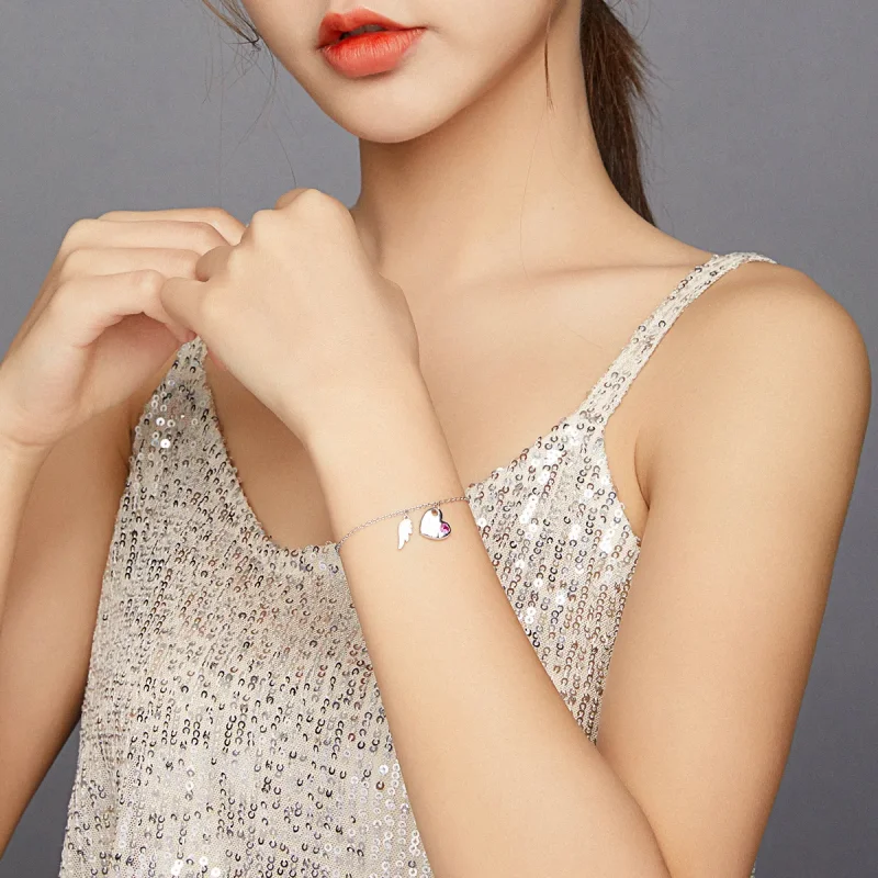 (image for) Pandora Style Love Letter Bracelet - BSB052 - View 6