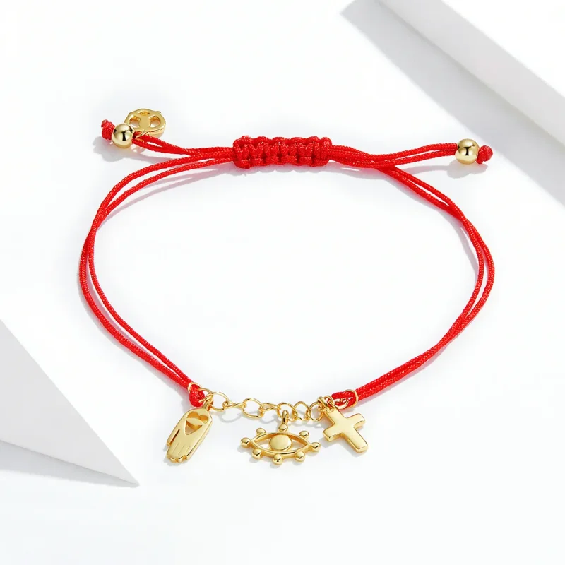 (image for) Pandora Style Lucky Symbol Bracelet - SCB226 - View 2
