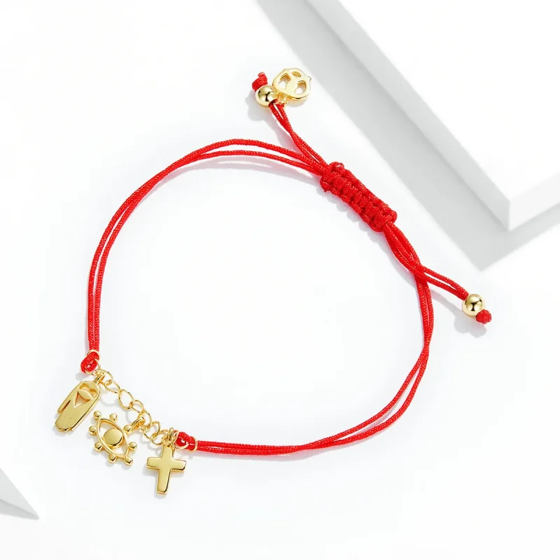 (image for) Pandora Style Lucky Symbol Bracelet - SCB226 - View 3