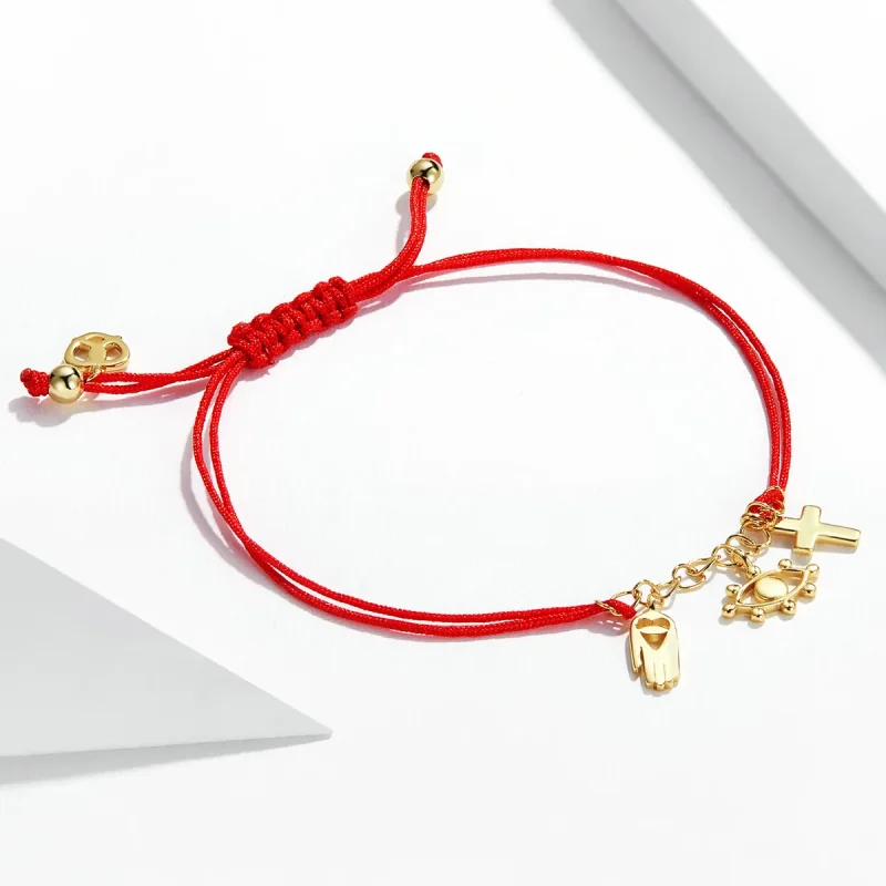 (image for) Pandora Style Lucky Symbol Bracelet - SCB226 - View 4