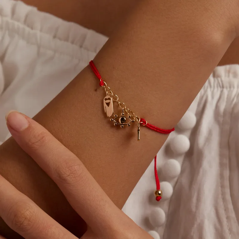(image for) Pandora Style Lucky Symbol Bracelet - SCB226 - View 6