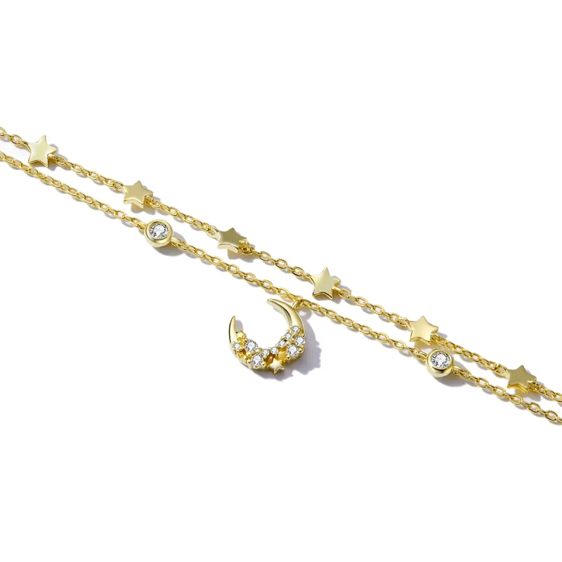 (image for) Pandora Style Moon Phase Printing Bracelet - BSB065 - View 3