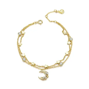 (image for) Pandora Style Moon Phase Printing Bracelet - BSB065