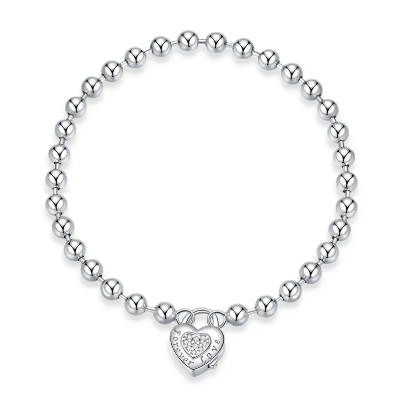 (image for) Pandora Style Silver Bead Chain bracelet - SCB203