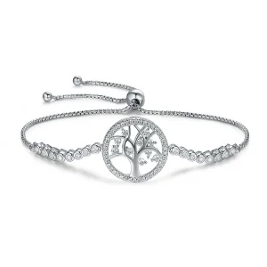 Pandora Style Silver Bright Tree of Life bracelet - SCB035 (image for) Pandora Style Silver Bright Tree of Life bracelet - SCB035