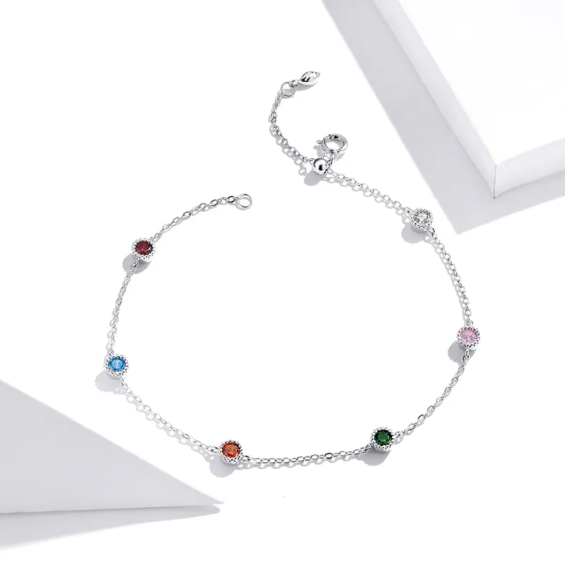 (image for) Pandora Style Silver Coloured Summer bracelet - SCB184 - View 4