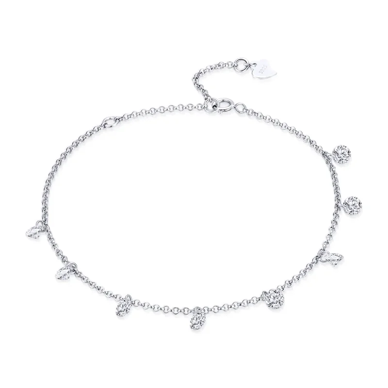 (image for) Pandora Style Silver Contracted Elves Chain Slider Bracelet - SCB103