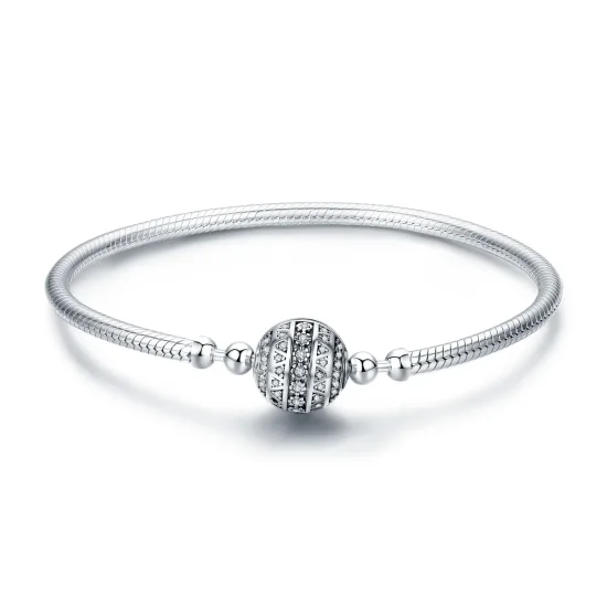 (image for) Pandora Style Silver Delicate Life Chain Bracelet - SCB062