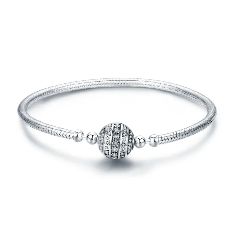 (image for) Pandora Style Silver Delicate Life Chain Bracelet - SCB062