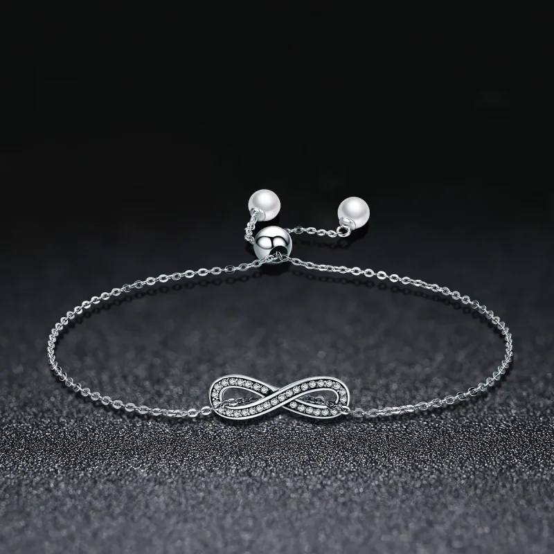 (image for) Pandora Style Silver Endless Elegance Chain Slider Bracelet - SCB056 - View 3