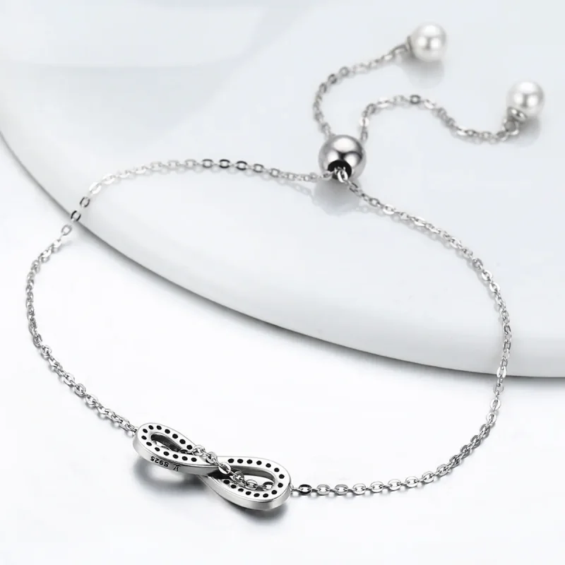 (image for) Pandora Style Silver Endless Elegance Chain Slider Bracelet - SCB056 - View 5