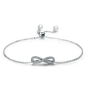 (image for) Pandora Style Silver Endless Elegance Chain Slider Bracelet - SCB056