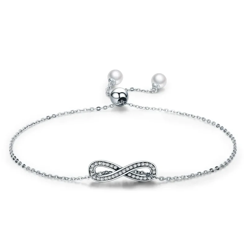 (image for) Pandora Style Silver Endless Elegance Chain Slider Bracelet - SCB056